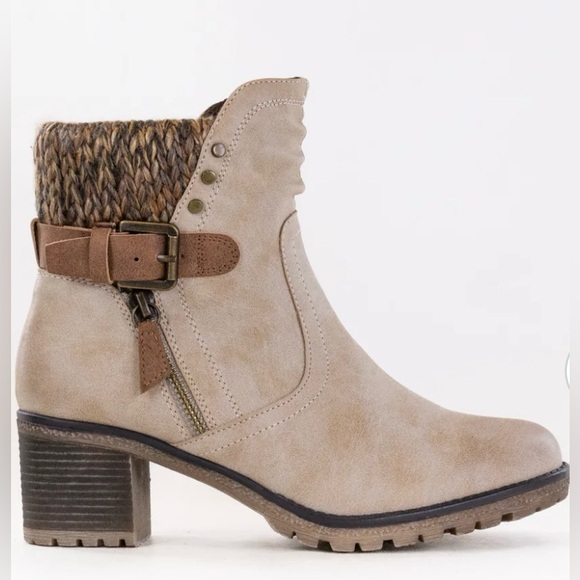 Spring Step Ankle boots NEW worn once for indoor pictures size 38 light beigh - Picture 3 of 13